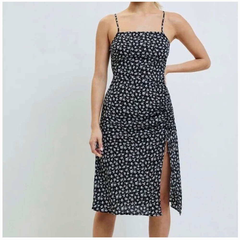 Kendall & Kylie Black and White Floral Tank Dress Size Small